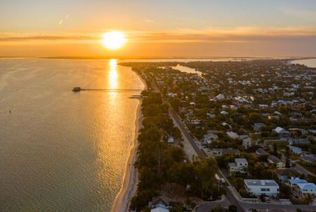 anna maria island sunset aerial