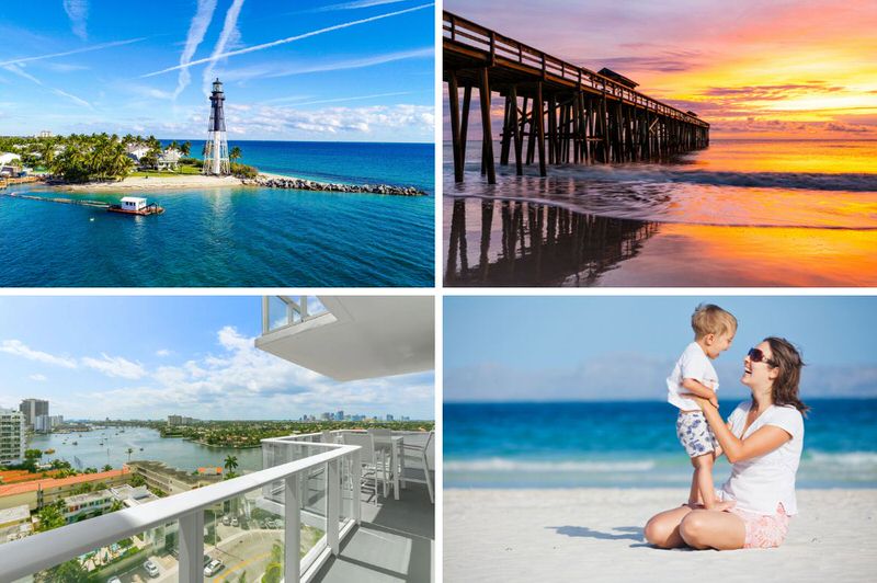 florida vacation homes east coast beach destinations sunset and balcony